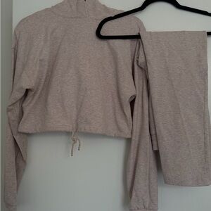 Aritzia Babaton Cotton Hoodie & Pants Set